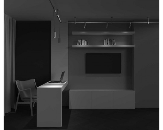 Трековый светильник Maytoni Technical TR157-1-12W4K-PT