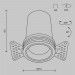 Встраиваемый светильник Maytoni Technical DL125-L12-3K-TRS-B