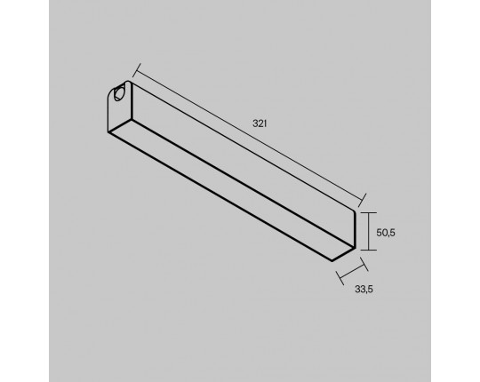 Трековый светильник Maytoni Technical ARITY Basis TR238-1-12W3K-B