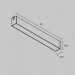 Трековый светильник Maytoni Technical ARITY Basis TR238-1-12W3K-B