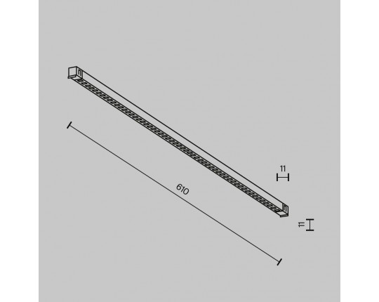 Трековый светильник Maytoni Technical EXILITY X Points TR241-2-12W4K-B