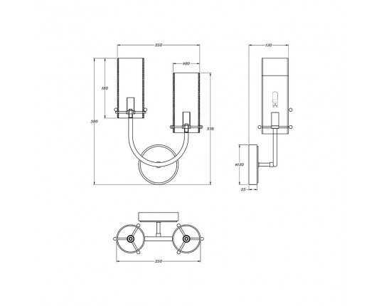 Бра Maytoni Arco MOD223WL-02BS