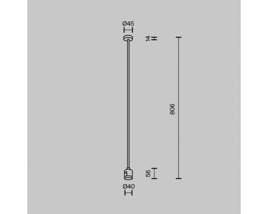 Крепление потолочное Maytoni Technical Accessories for tracks Flarity TRA159C-IPCL1-B