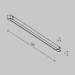 Трековый светильник Maytoni Technical EXILITY X Basis TR240-2-6W3K-B