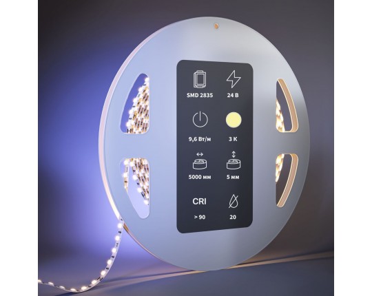 Светодиодная лента Maytoni 9,6W/m 120LED/m 2835SMD теплый белый 5M 201109