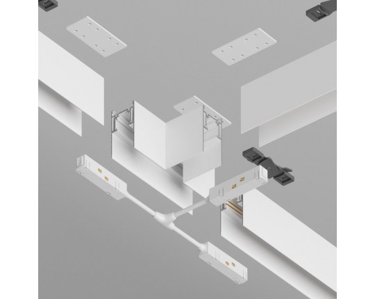 Коннектор T-образный накладной Maytoni Technical Gravity TRA010CT-41W