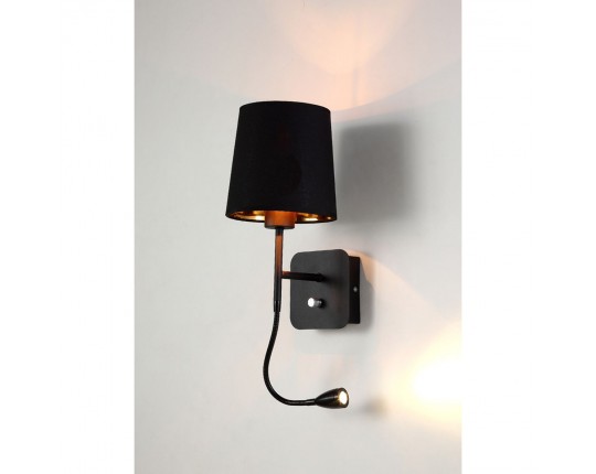 Бра Crystal Lux Pablo AP2 Black/Black-Gold