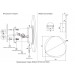 Бра Crystal Lux BILBAO AP10W LED D300 BLACK