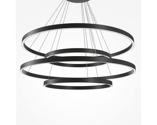 Подвесной светодиодный светильник Maytoni Rim MOD058PL-L174BK