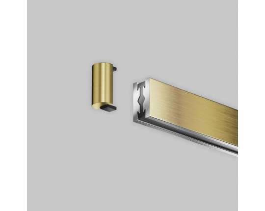 Заглушка торцевая для шинопровода Flarity,1 шт., латунь Maytoni Technical FLARITY Accessories for tracks Flarity TRA154EC-BS