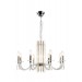 Подвесная люстра Crystal Lux AURELIO SP8 GOLD+CHROME/TRANSPARENT