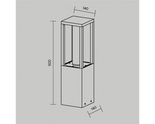 Ландшафтный светодиодный светильник Maytoni Outdoor Expo O480FL-L12B3K