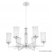 Подвесная люстра Crystal Lux Gloria SP6 Chrome