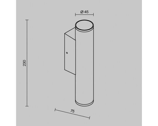 Уличный настенный светильник Maytoni Outdoor Tube O508WL-L6B3K