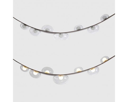 Подвесной светильник Crystal Lux BOSQUE SP7 L3000 BROWN/TRANSPARENT