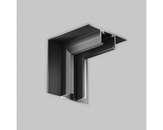 Коннектор угловой внутренний Exility X встраиваемый под ГКЛ 12,5мм, черный Maytoni Technical EXILITY X Accessories for tracks Exility X TRA239ICL-42.1