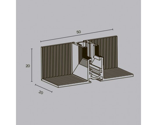 Коннектор угловой внутренний Maytoni Technical Accessories for tracks Levity TRA184ICL-12B