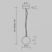 Подвесной светильник Maytoni Modern Basic Texture MOD461PL-01B