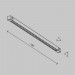 Трековый светильник Maytoni Technical EXILITY X Points TR241-2-6W4K-B