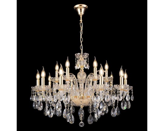Подвесная люстра Crystal Lux MONICA SP10+5 GOLD