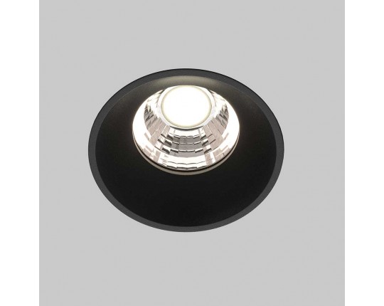 Встраиваемый светодиодный светильник Maytoni Round DL058-7W4K-TRS-B