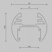 Шинопровод накладной/подвесной Maytoni Technical Busbar trunkings Basity TRX172-R-111B