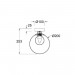 Настенный светильник Maytoni Basic form MOD521WL-01G3 Настенный светильник Maytoni Basic form MOD521WL-01G3