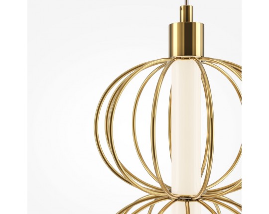 Подвесной светодиодный светильник Maytoni Golden Cage MOD216PL-L10G3K