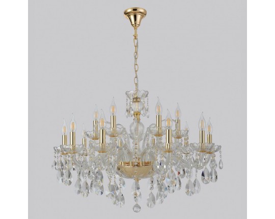 Подвесная люстра Crystal Lux MONICA SP10+5 GOLD