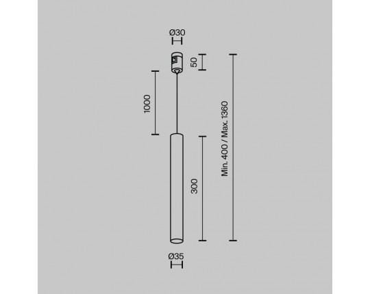 Трековый светильник Maytoni Technical TR155-1-5W4K-PT