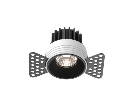 Встраиваемый светодиодный светильник Maytoni Round DL058-7W4K-TRS-B