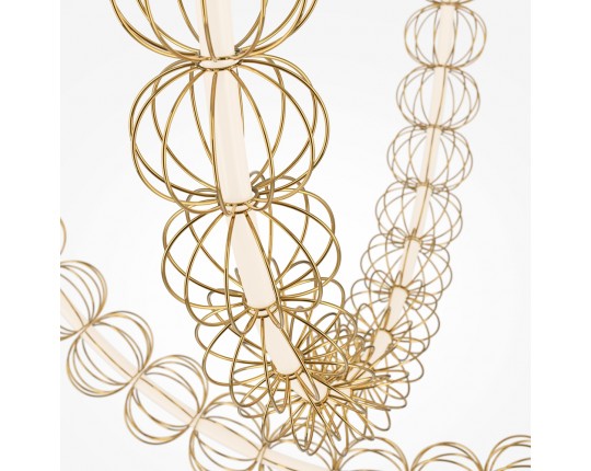 Подвесной светодиодный светильник Maytoni Golden Cage MOD216PL-L55G3K
