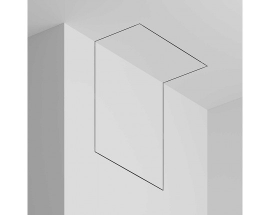 Шинопровод 2м Exility X встраиваемый под ГКЛ 12,5мм Maytoni Technical EXILITY X Busbar trunkings Exility X TRX239-422.12B