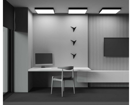 Потолочный светодиодный светильник Maytoni Zon C032CL-90W3K-SQ-B