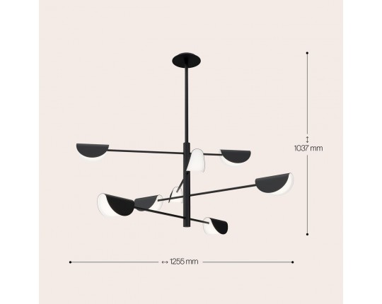 Подвесная люстра Maytoni Technical Mollis MOD126PL-08B
