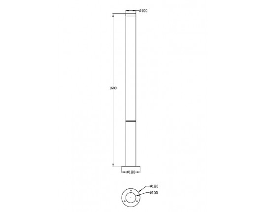 Уличный светодиодный светильник Maytoni Ginza O041FL-L50B3K