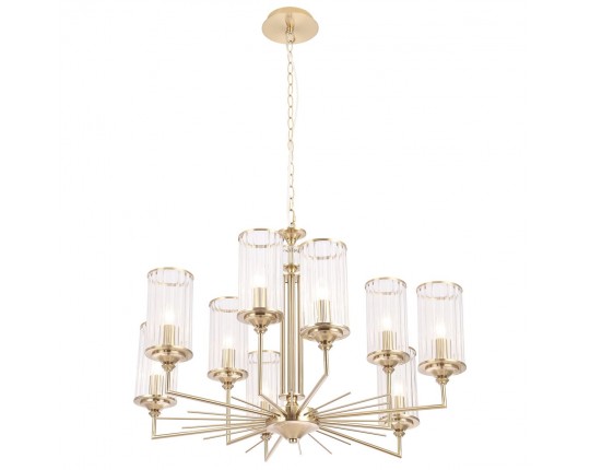 Подвесная люстра Crystal Lux Gloria SP9 Brass