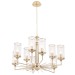 Подвесная люстра Crystal Lux Gloria SP9 Brass
