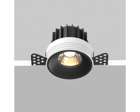 Встраиваемый светодиодный светильник Maytoni Round DL058-12W3K-TRS-B