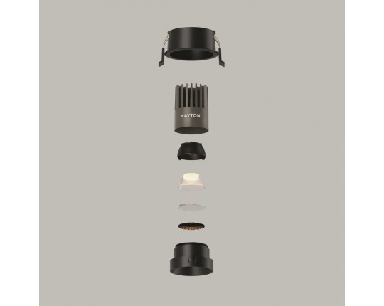 Встраиваемый светильник Maytoni Technical Downlight Dip DL115-10W-3K-B