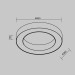 Потолочный светодиодный светильник Maytoni Technical Ceiling Lua C093CL-36W4K-B