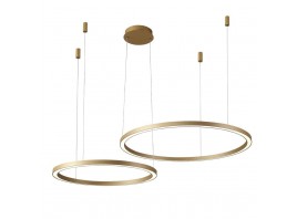 Подвесной светодиодный светильник Crystal Lux Fortuna SP123W Led Gold
