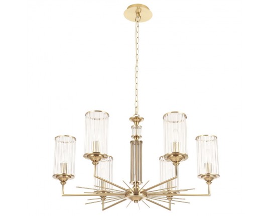 Подвесная люстра Crystal Lux Gloria SP6 Brass