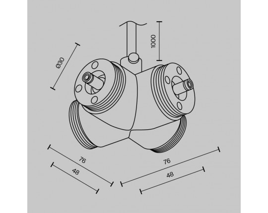 Аксессуар Maytoni Technical CA017TX-P-B