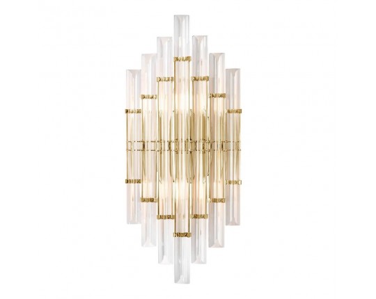 Настенный светильник Crystal Lux Saragosa AP2 Brass/Transparente Настенный светильник Crystal Lux Saragosa AP2 Brass/Transparente