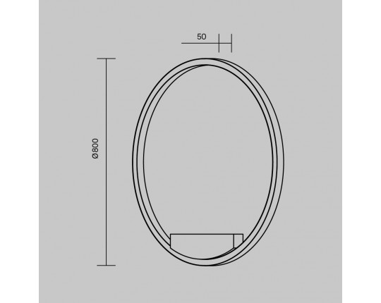 Настенный светодиодный светильник Maytoni Modern Rim MOD058WL-L50WK