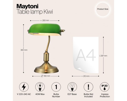 Настольная лампа Maytoni Kiwi Z153-TL-01-BS