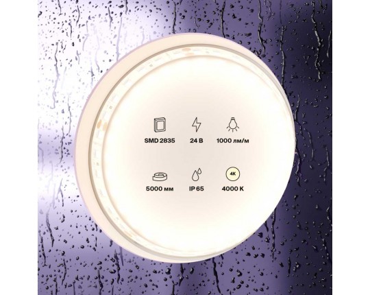Светодиодная влагозащищенная лента Maytoni Technical 9,6W/m 120LED/m 2835SMD дневной белый 5M 10146