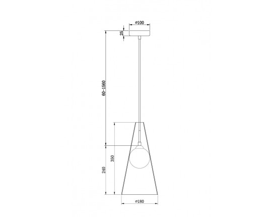 Подвесной светильник Freya Toper FR5389PL-01BS