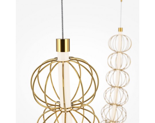 Подвесной светодиодный светильник Maytoni Golden Cage MOD216PL-L55G3K